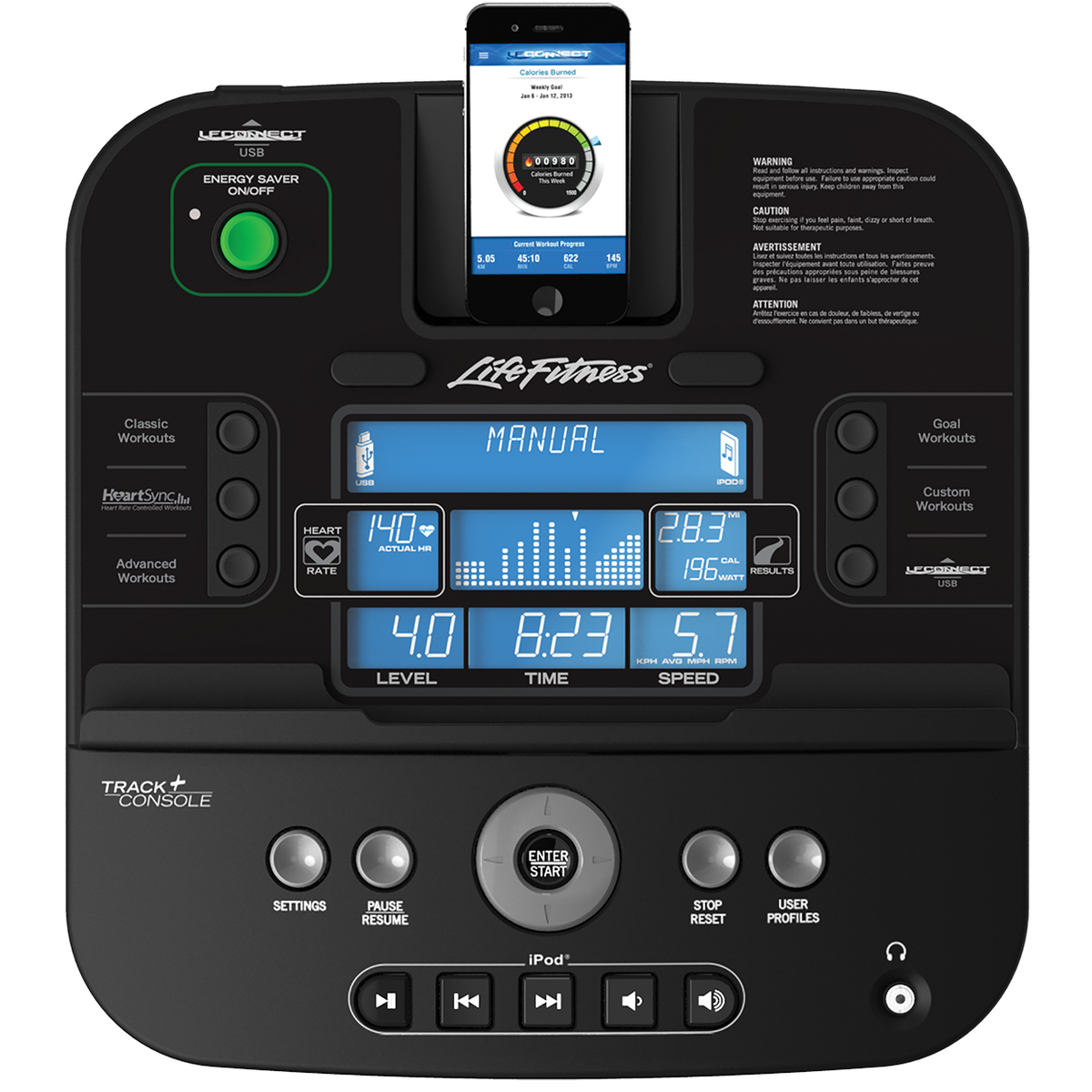 life fitness c3 upright cycle with track connect console