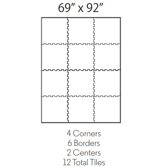 ECORE 12 Rubber Floor Tile Format