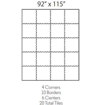 Formato de baldosa de caucho ECORE 20