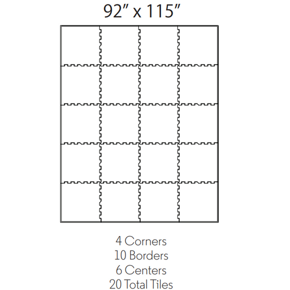 ECORE 20 Rubber Floor Tile Format