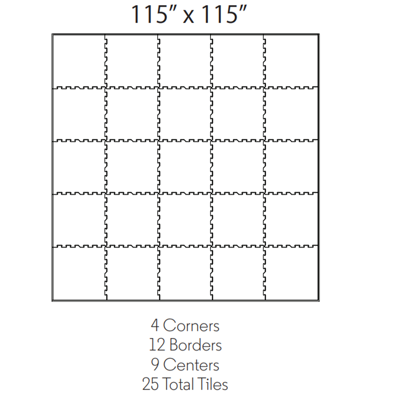 ECORE 25 Rubber Floor Tile Format