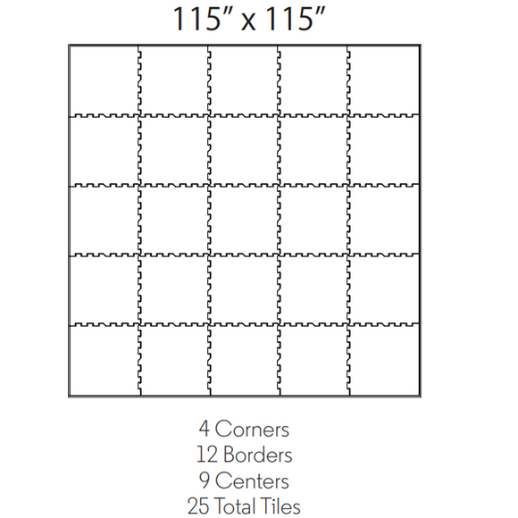 ECORE 25 Rubber Floor Tile Format