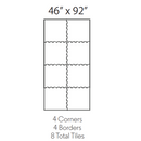 Formato de baldosa de caucho ECORE 8-1
