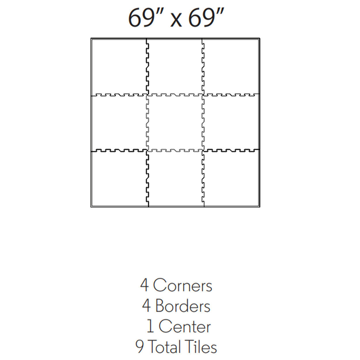 ECORE 9 Rubber Floor Tile Format