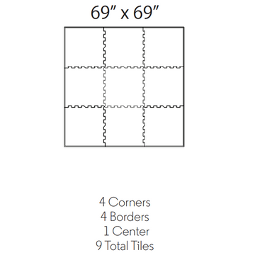 Formato de baldosa de caucho ECORE 9