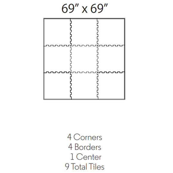 ECORE 9 Rubber Floor Tile Format