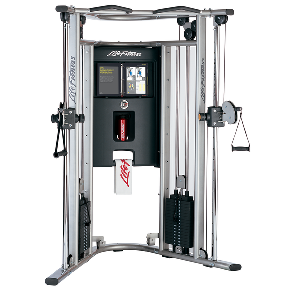 Life Fitness Home Gym. Full body dual pulley cable exercise machine.