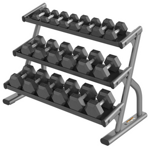 AXIOM Series Three Tier Hex Dumbbell Rack Fitness For Life Puerto Rico
