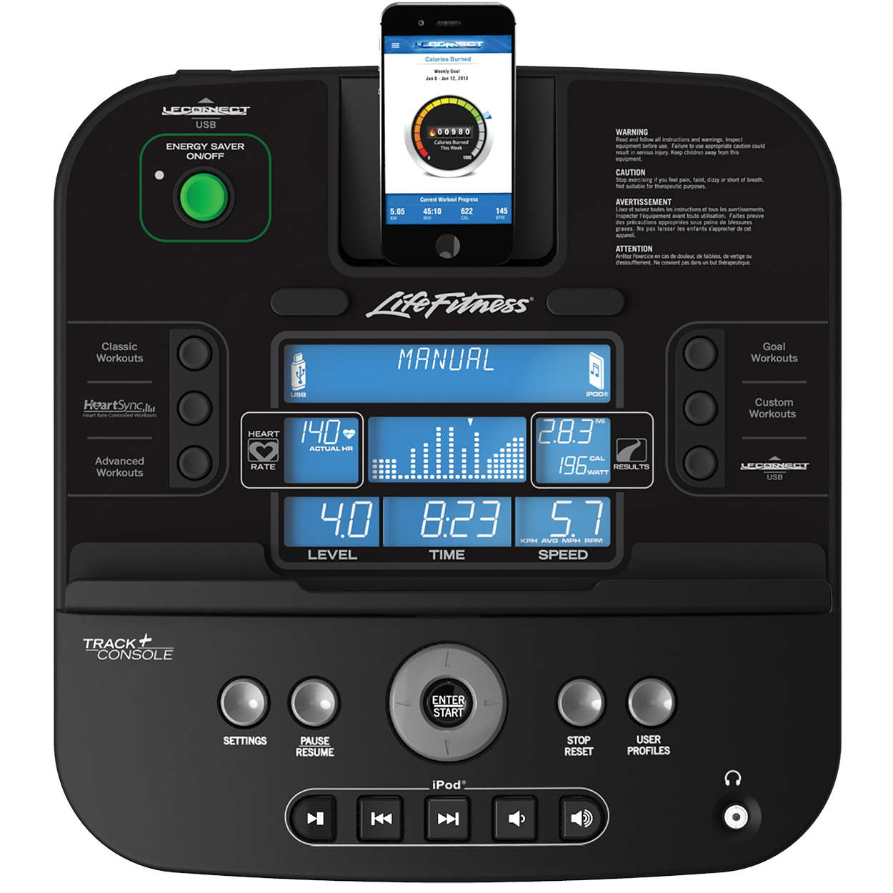 Life fitness c1 track connect on sale