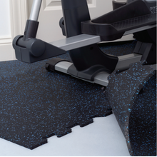 Load image into Gallery viewer, ECORE Everlast Interlocking Tile - Black/Blue Fitness For Life Puerto Rico